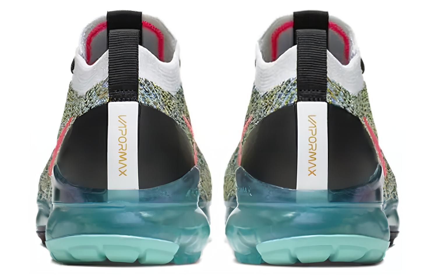 Кроссовки мужские Nike Air VaporMax Flyknit 3 бирюзово-красные, 38.5 EU