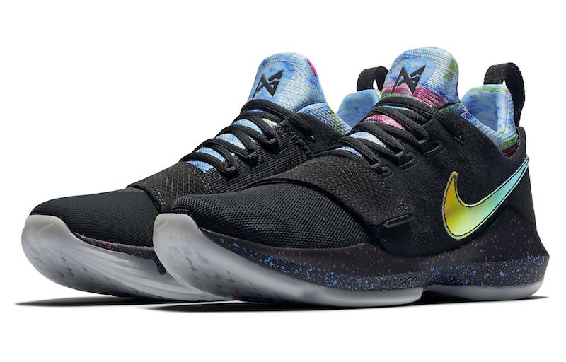 Кроссовки мужские Nike Pg 1 Eybl черные-синие, 44 EU