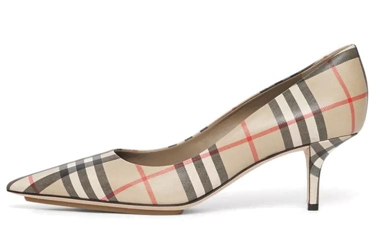 Туфли женские Burberry V In Archive бежевые, 37 EU