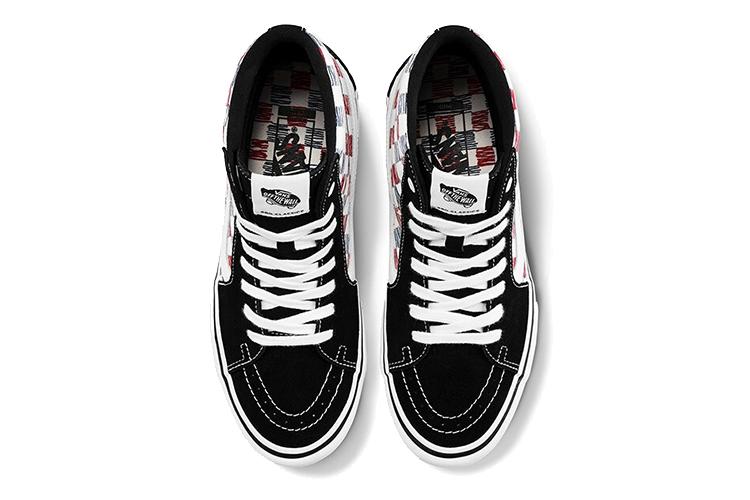 Кеды унисекс Vans SK8-Hi Pro белые, черные, 35 EU