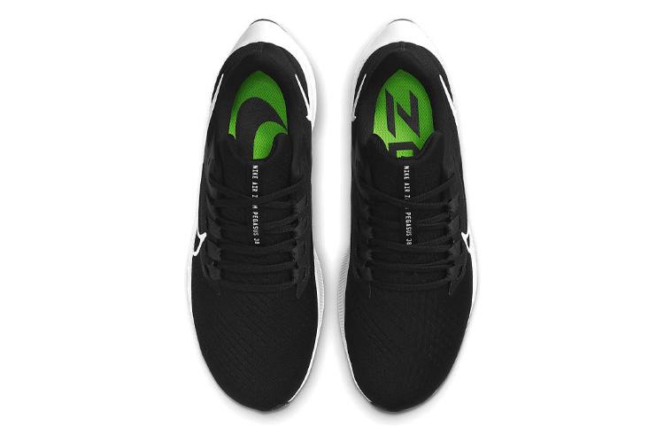 Кроссовки мужские Nike Air Zoom Pegasus 38 черно-белые, 45 EU