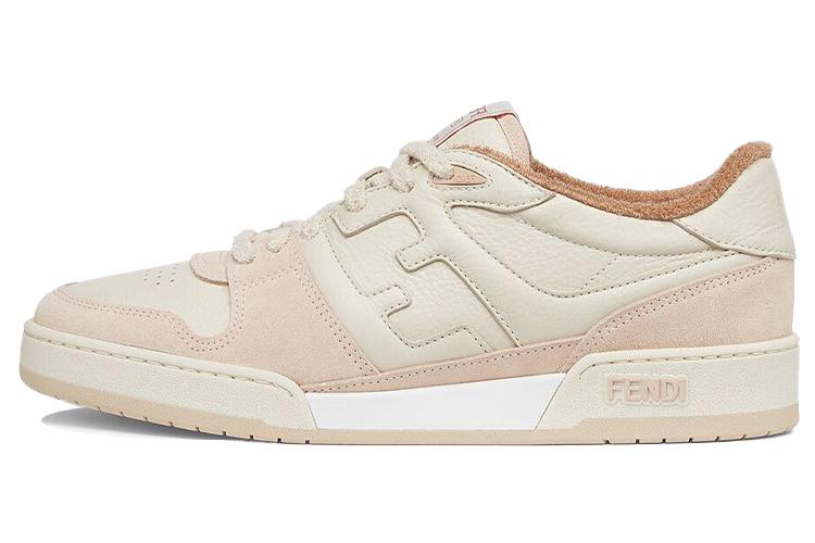 Кеды мужские FENDI Match розово-бежевые