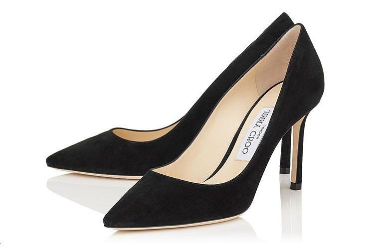 Туфли женские Jimmy Choo Romy 85 черные-бежевые, 35 EU