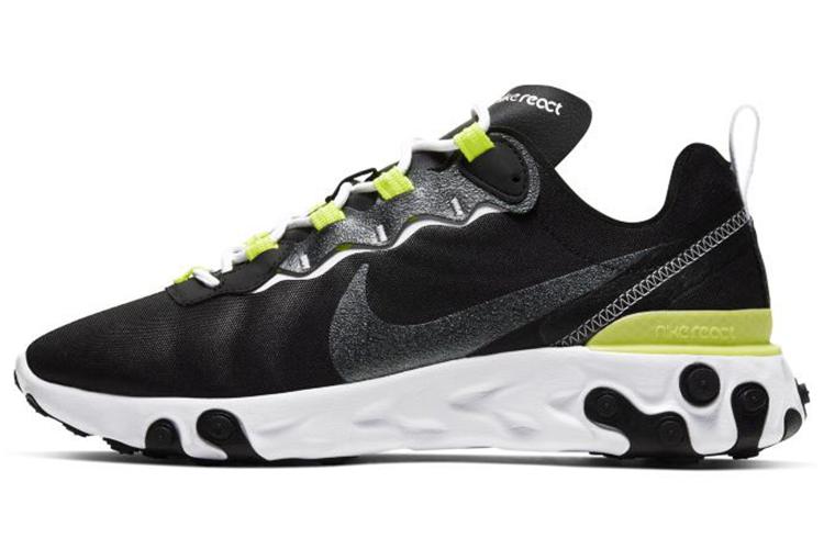 Кроссовки женские Nike React Element 55 SE черные, 36.5 EU