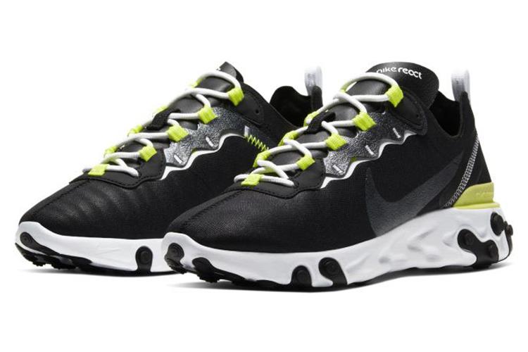 Кроссовки женские Nike React Element 55 SE черные, 36.5 EU