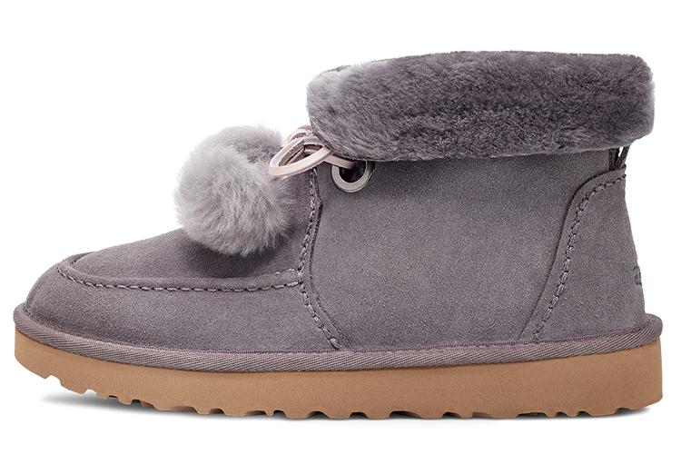 Снежные ботинки женские UGG Kyrina Bow Pom, purple gray