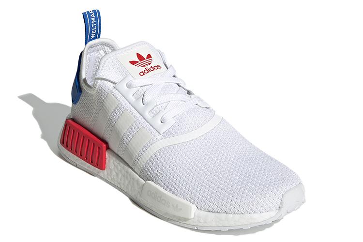 Кроссовки унисекс Adidas Nmd_R1 синие/белые, 37 1/3 EU