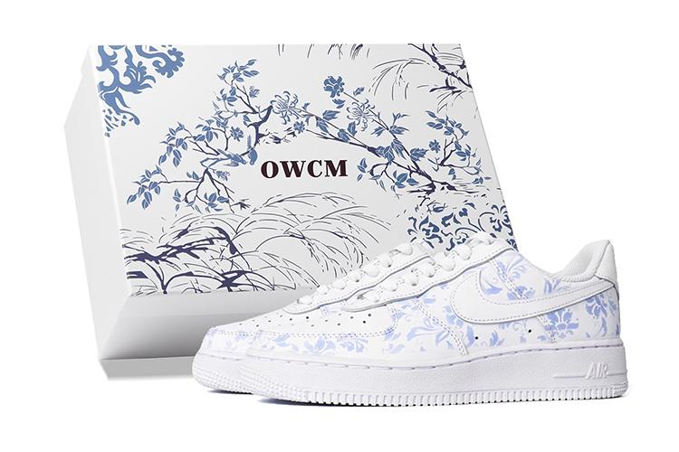 Кроссовки унисекс Nike Air Force 1 OWCM белые, 37.5 EU
