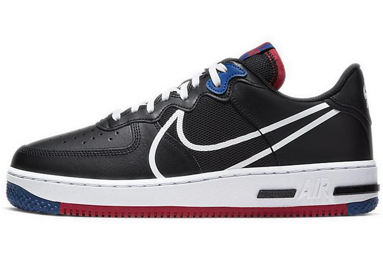 Кеды унисекс Nike Air Force 1 Low React черные, 36.5 EU