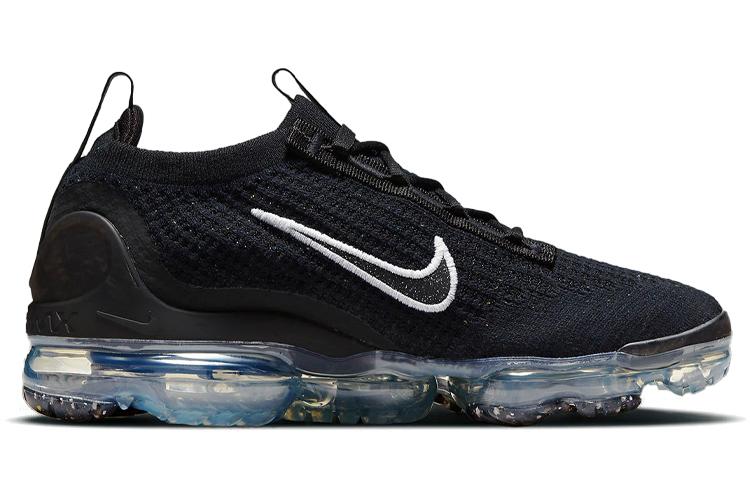 Кроссовки женские Nike Air VaporMax 2021 Flyknit черные с краплениями, 36.5 EU