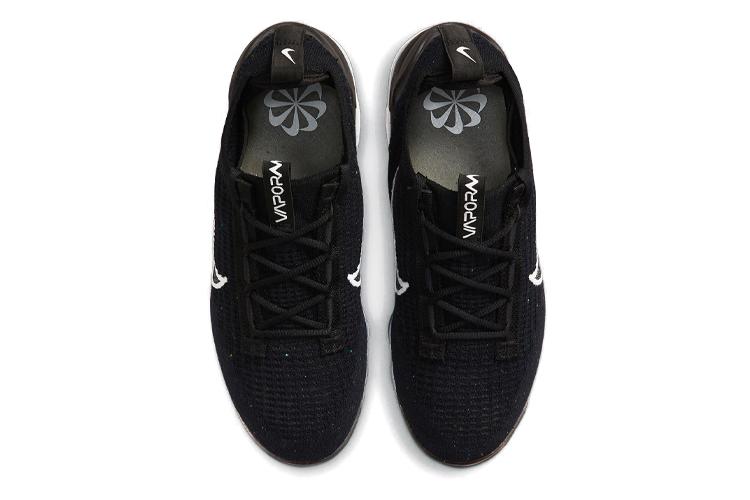 Кроссовки женские Nike Air VaporMax 2021 Flyknit черные с краплениями, 36.5 EU