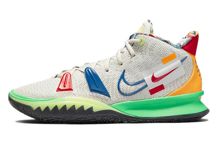 Спортивные кроссовки унисекс Nike Kyrie 7 Visions белые-зеленые, 43 EU