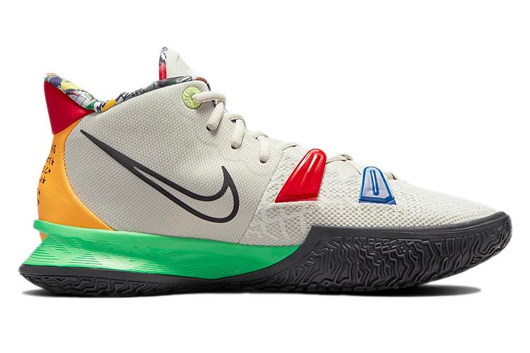 Спортивные кроссовки унисекс Nike Kyrie 7 Visions белые-зеленые, 43 EU