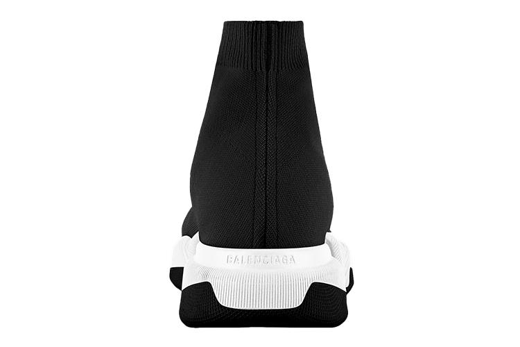 Кроссовки женские Balenciaga Speed 2.0 черные-белые, 35 EU