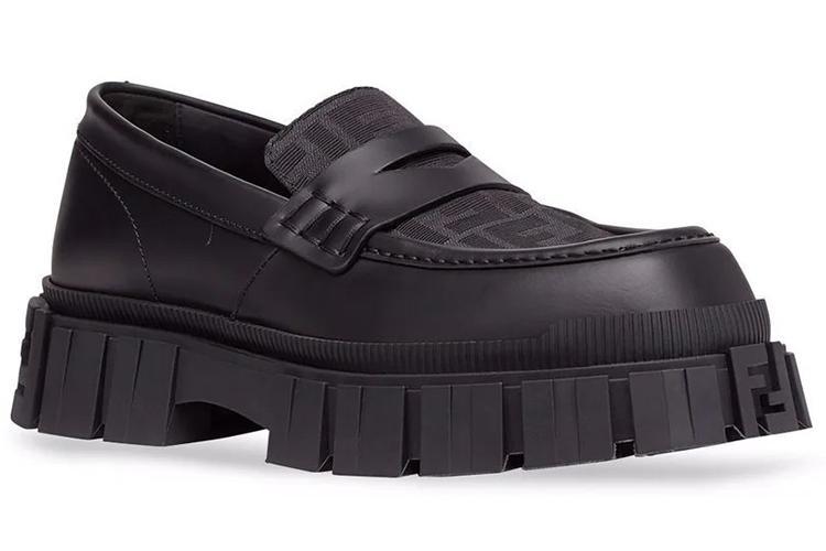 Лоферы мужские FENDI Force черные, 43 EU