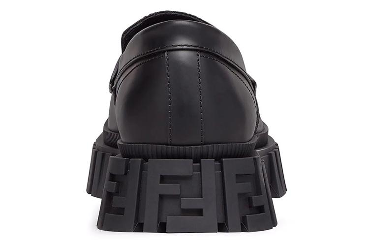 Лоферы мужские FENDI Force черные, 43 EU