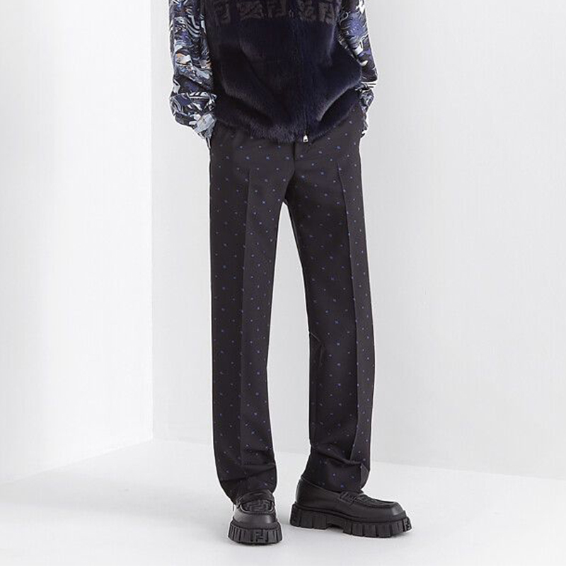 Лоферы мужские FENDI Force черные, 43 EU