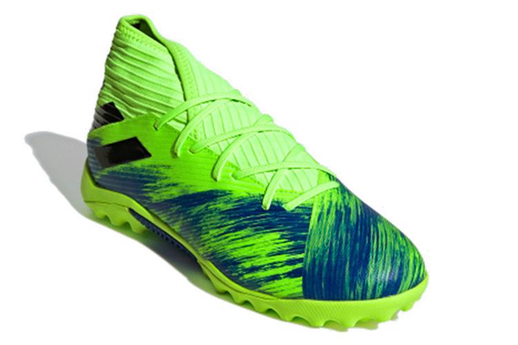 Футбольные бутсы мужские Adidas Nemeziz 19.3 TF зеленые, 43 1/3 EU
