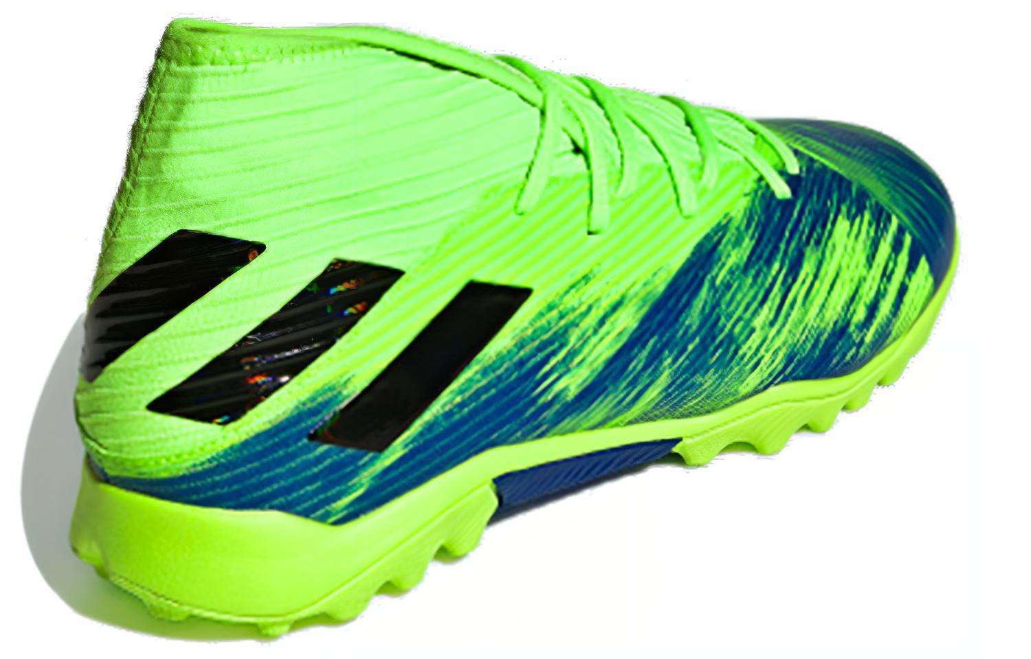 Футбольные бутсы мужские Adidas Nemeziz 19.3 TF зеленые, 43 1/3 EU