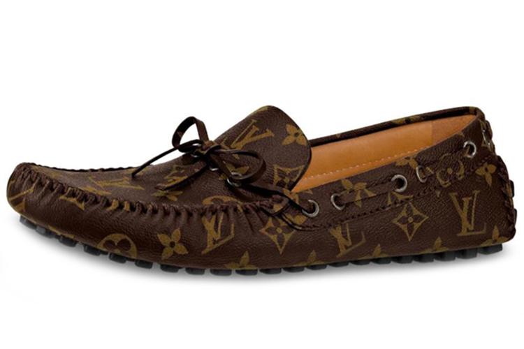 Мокасины мужские LOUIS VUITTON Arizona Gommino коричневые, 41 EU