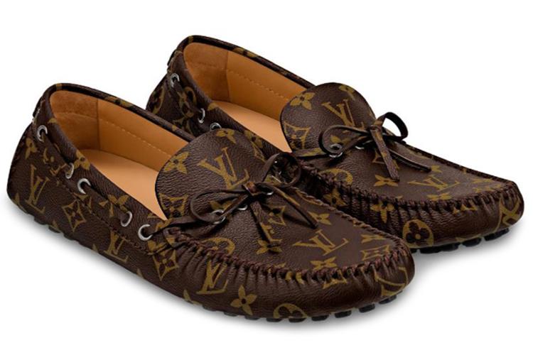 Мокасины мужские LOUIS VUITTON Arizona Gommino коричневые, 41 EU