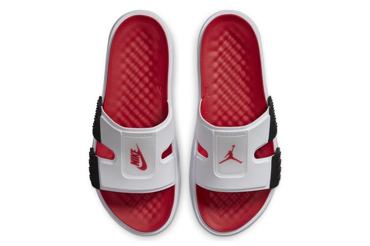 Шлепанцы мужские Jordan Hydro 8 Retro белые, черные, 45 EU