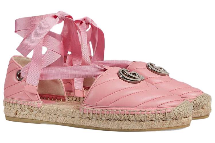 Эспадрильи женские GUCCI 628148 BTMO0 5815, розовые, 36.5 EU