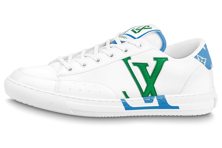Кроссовки мужские LOUIS VUITTON Charlie Sneakers белый синий зелёный, 43.5 EU