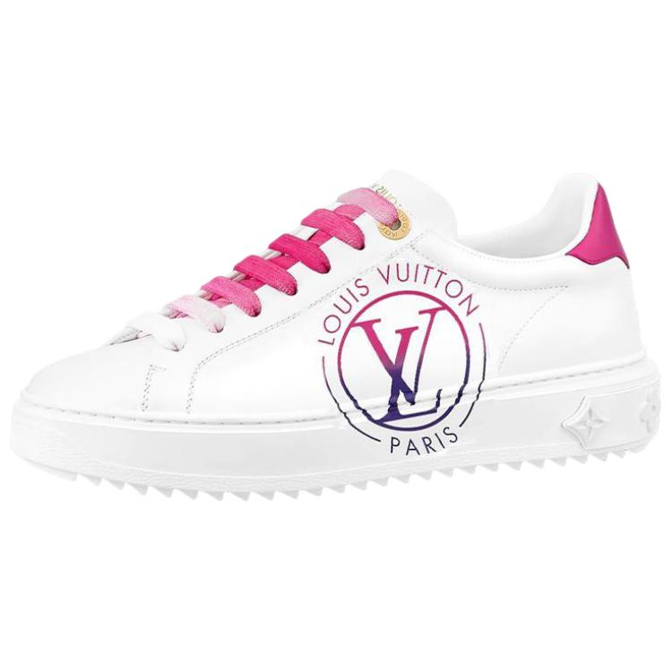 Кеды женские LOUIS VUITTON Time Out белые с розовым