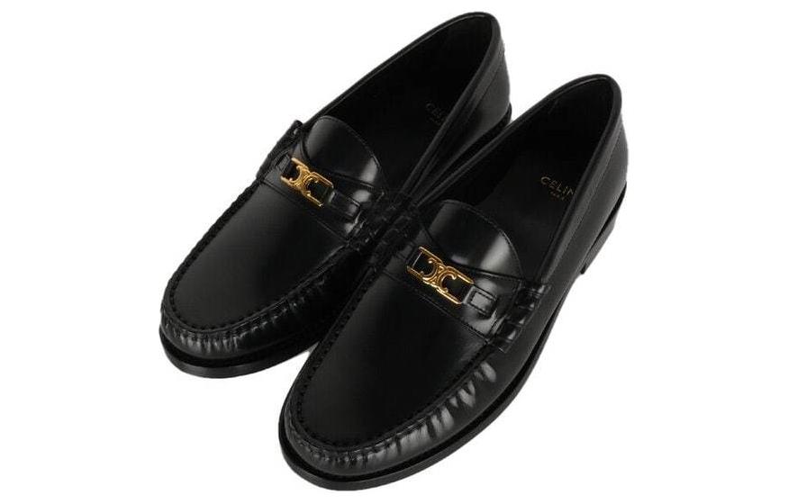 Лоферы женские CELINE Luco Triomphe черные, 36 EU