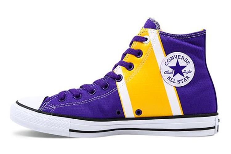 Кеды унисекс Converse Chuck Taylor All Star Se Hi фиолетовые-желтые