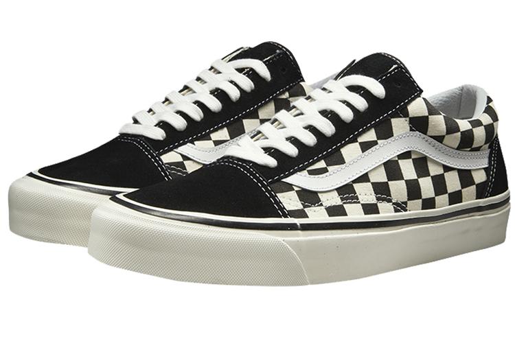 Кроссовки унисекс Vans Old Skool 36 DX Anaheim Factory черные в клетку, 36.5 EU