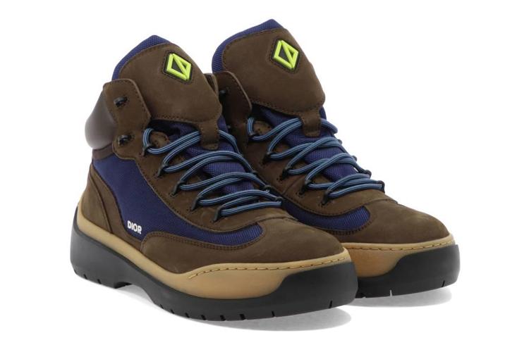 Ботинки мужские DIOR 3BO284ZPF_H765 коричневые и синие, 43 EU