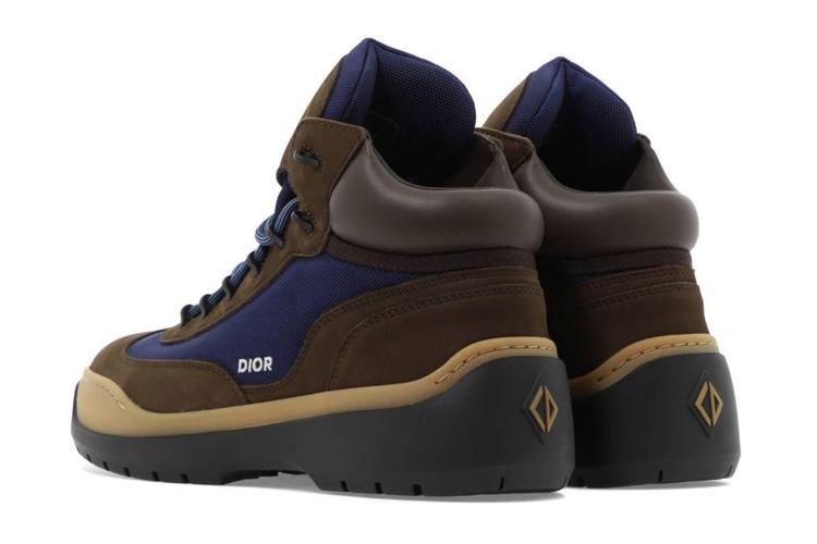 Ботинки мужские DIOR 3BO284ZPF_H765 коричневые и синие, 43 EU