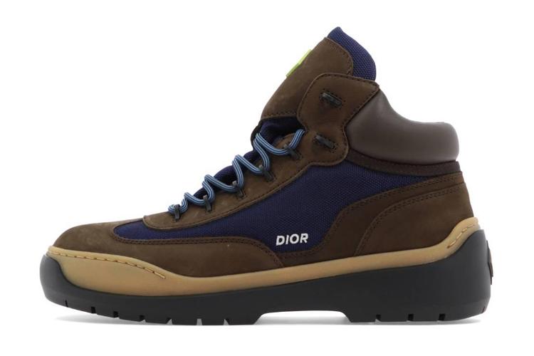 Ботинки мужские DIOR 3BO284ZPF_H765 коричневые и синие, 43 EU