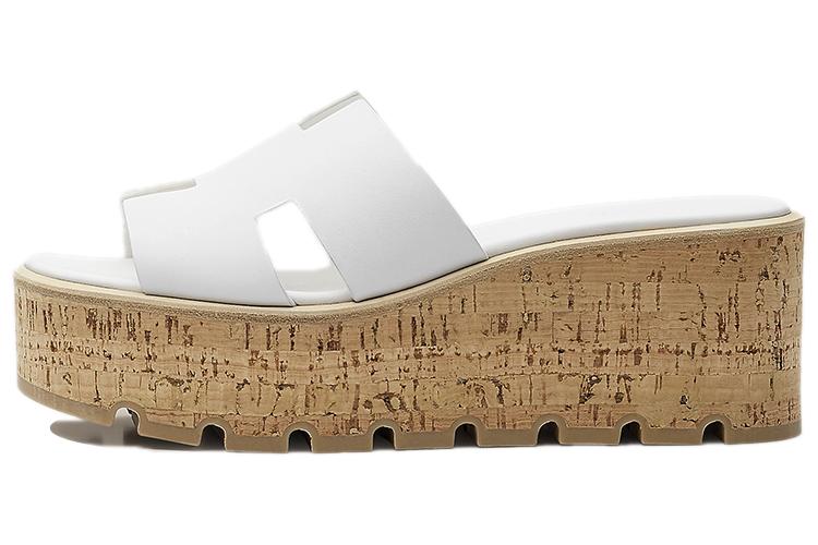 Шлепанцы женские HERMES Eze 30 белые