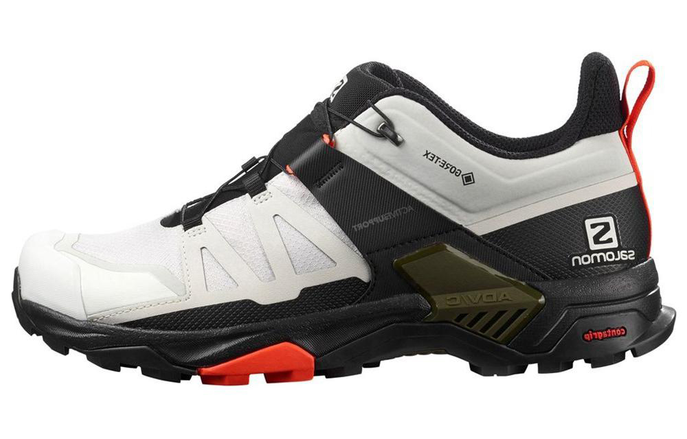 Кроссовки мужские SALOMON X Ultra 4 GTX Trail Waterproof белые-черные, 44 2/3 EU