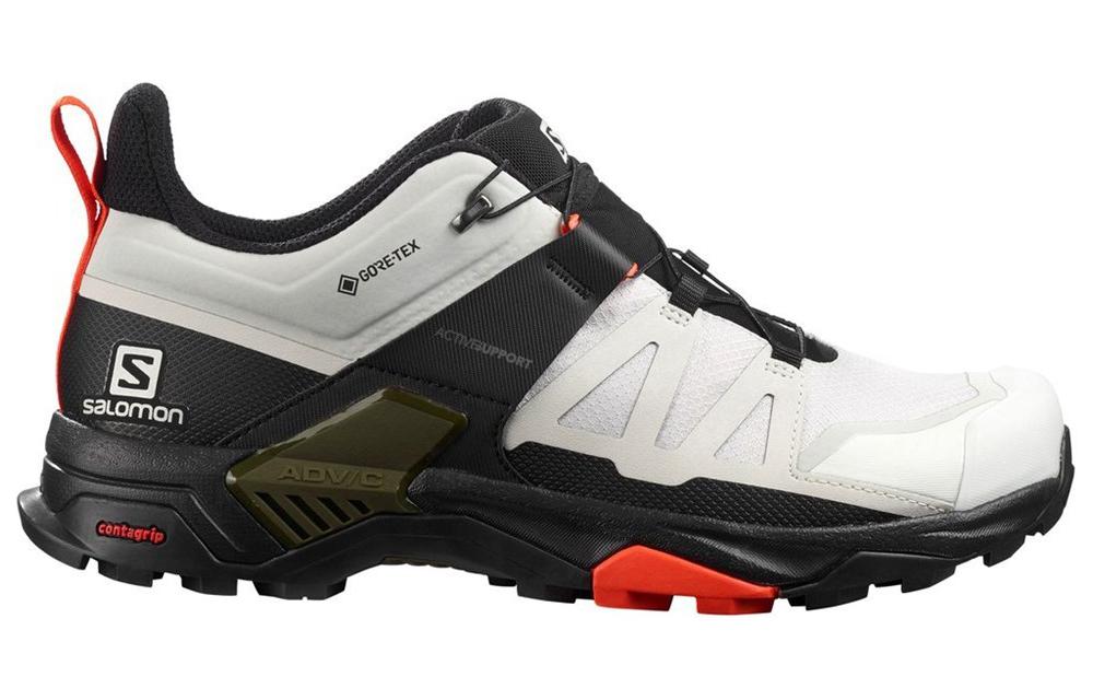 Кроссовки мужские SALOMON X Ultra 4 GTX Trail Waterproof белые-черные, 44 2/3 EU