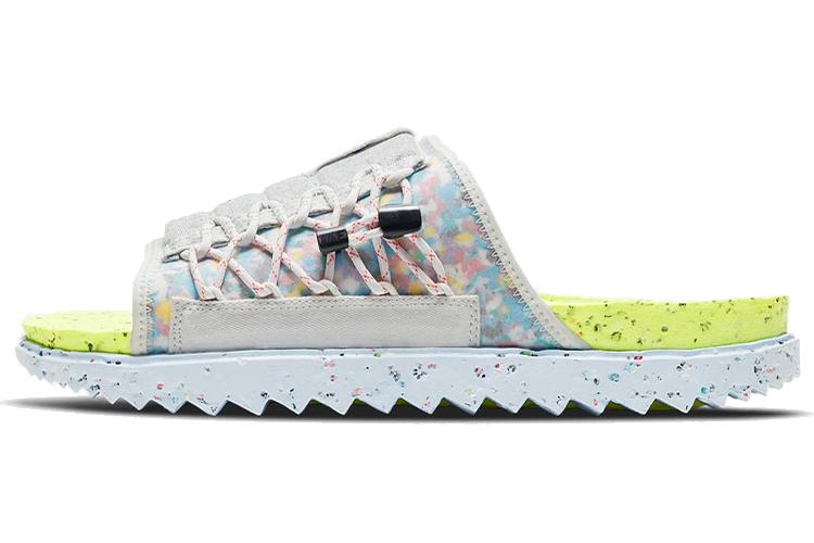 Шлепанцы Nike Asuna Crater platinum lint volt chambray blue black, 40 EU