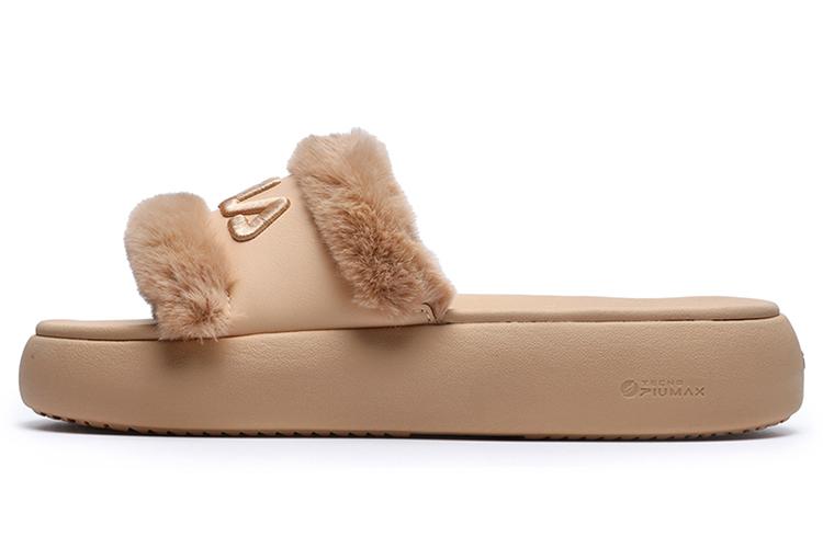 Шлепанцы женские FILA Donut Furry, tan