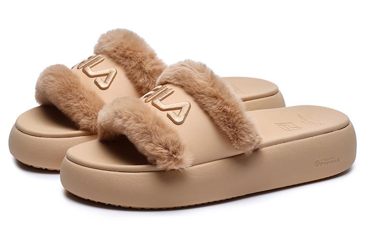 Шлепанцы женские FILA Donut Furry, tan, 38 EU