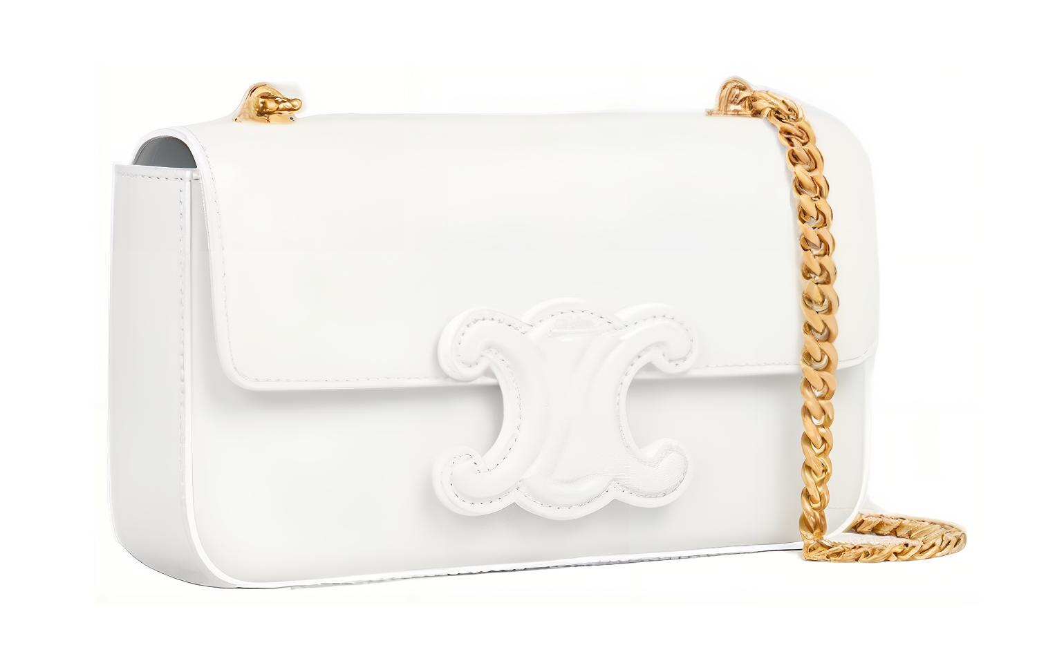 Сумка женская CELINE Triomphe белая