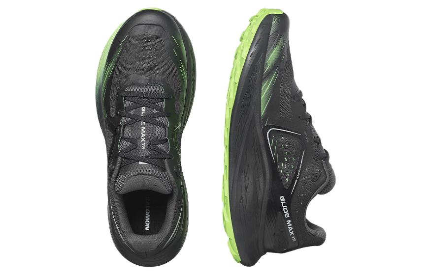 Спортивные ботинки мужские SALOMON Glide Max черные, зеленые, 44 EU