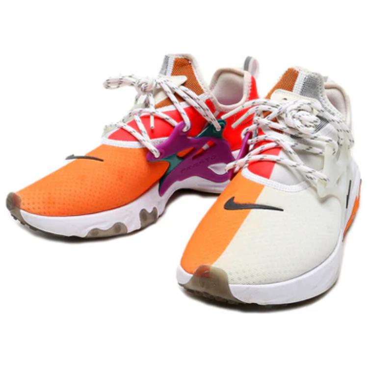 Кроссовки мужские Nike Beams X React Presto 'Dharma', бело-оранжевые, 44 EU