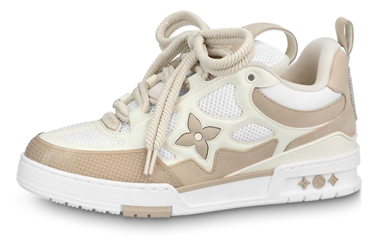 Кеды унисекс LOUIS VUITTON LV Trainer бежево-белые, 40 EU