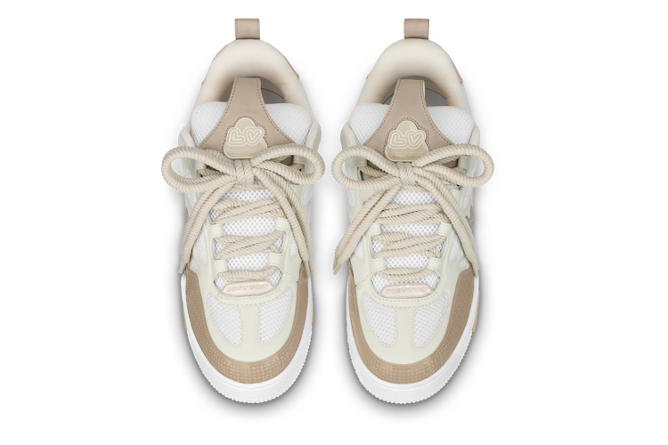 Кеды унисекс LOUIS VUITTON LV Trainer бежево-белые, 40 EU