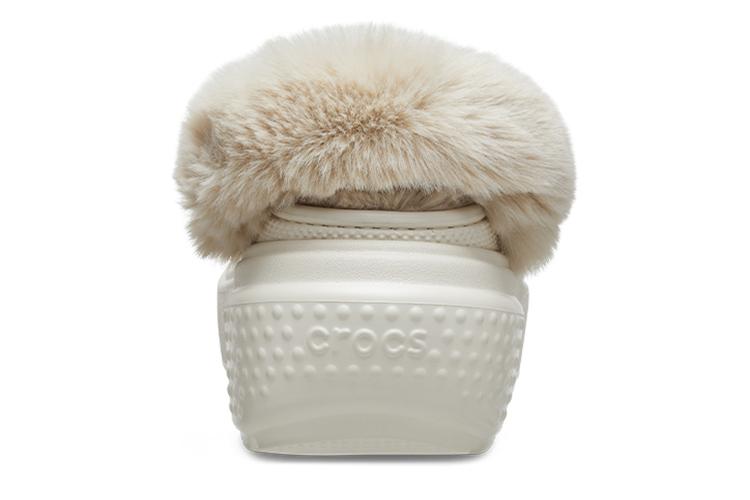 Шлепанцы унисекс Crocs Stomp Lined Clogs белые, 38-39 EU