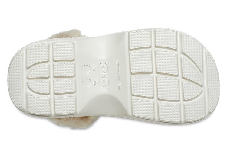 Шлепанцы унисекс Crocs Stomp Lined Clogs белые, 38-39 EU