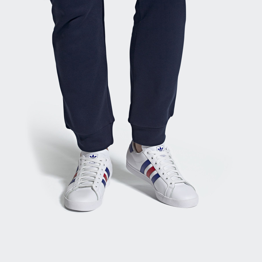 Кроссовки унисекс Adidas Coast Star белые, 41 1/3 EU
