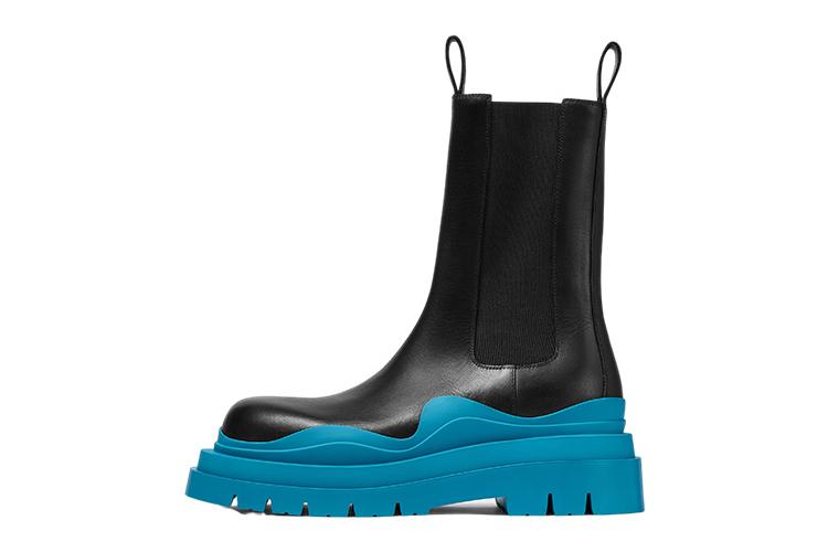 Ботинки мужские Bottega Veneta Tire Boot High черные
